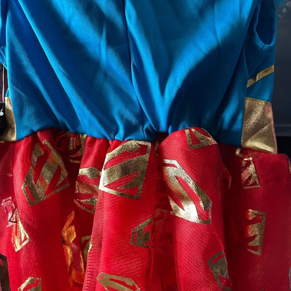 Supergirl Kids Costume - Red and Blue toddler 3-4
